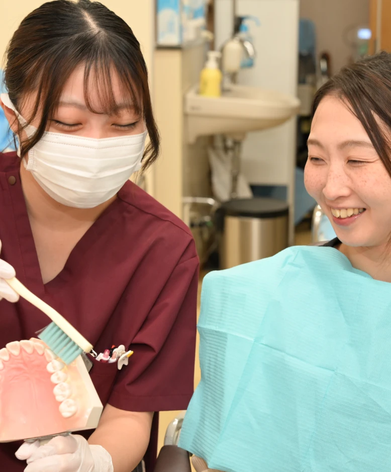 歯磨き指導の様子